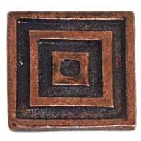 Emenee OR101-ABB Premier Collection Large Square 1-3/8 inch x 1-3/8 inch in Antique Bright Brass Charisma Series